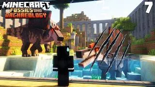 Miniature : SÉCURITÉ MAXIMALE POUR LES SPINOSAURES sur Minecraft ! Fossils and Archeology #7