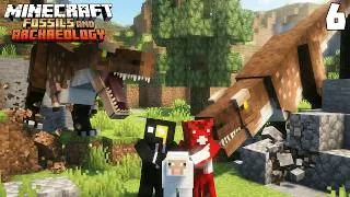 Miniature : LES T-REX VONT TOUT DÉTRUIRE ? - Minecraft Fossils and Archeology #6