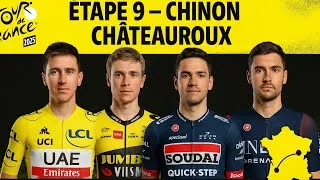 Miniature : Tour de France 2025 : Étape 9 Chinon - Châteauroux : Podium de présentation des coureurs par équipe
