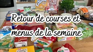 Miniature : Retour de courses et menus de la semaine