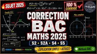 Miniature : 📘 BAC 2025 MATHÉMATIQUES : CORRECTION DÉTAILLÉE EXERCICE PAR EXERCICE