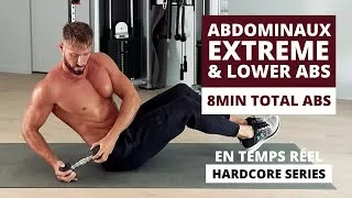 Miniature : 8MIN TOTAL ABDOMINAUX EXTREME, LOWER ABS 🔥 | HARDCORE SERIES