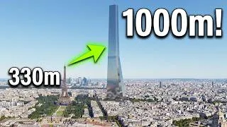 Miniature : J'ai ajouté un immeuble de 1 KM à Paris !! Le résultat est fou