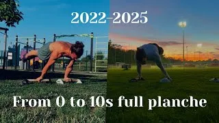 Miniature : My Journey to Full Planche 2022 - 2025 Calisthenics progression 
