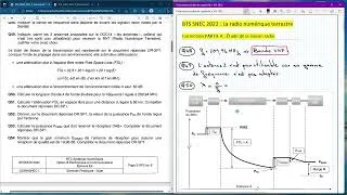 Miniature : BTS SNEC 2022 Partie A : Étude de la liaison radio