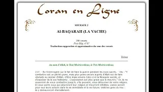 Miniature : Le Coran sourate 2, verset 217