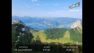 Miniature : Vacances Annecy (J14) : Boucle Rovagny-Roc Lancrenaz-Pointe Talamarche, 19km, 1537d+, Alt max 1840m