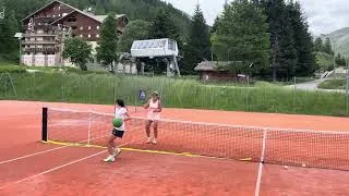 Miniature : Entraînement physique lors des stages tennis dans le val d'allos