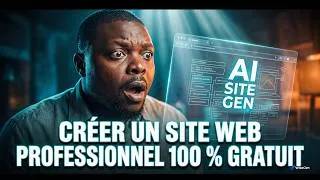 Miniature : Créer un site web professionnel 100 % GRATUIT avec l’IA de Google (sans coder)