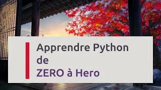 Miniature : FORMATION PYTHON : Le Cours Complet pour Débuter (Tutoriel FR)