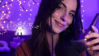 Miniature : ASMR - Je chante tout doucement pour t'endormir et te calmer 💛 (Soft Singing + Mic Brushing)