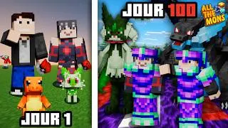 Miniature : 100 JOURS pour Devenir MAÎTRE POKEMON sur COBBLEMON "ALL THE MONS" ! [Film complet]