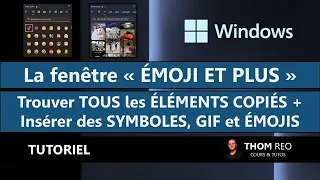 Miniature : Presse-papier Windows, émojis, GIFS animés, memes et symboles - Tutoriel