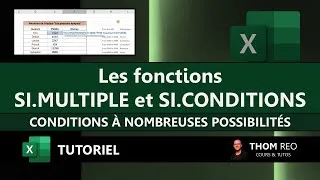 Miniature : SI.MULTIPLE et SI.CONDITIONS avec Excel : simplifions nos SI imbriqués ! (Tutoriel)