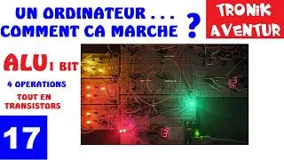 Miniature : TRONIK AVENTUR 446 ALU 1 BIT sans puce ( que des transistors )