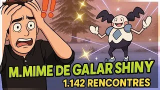 Miniature : C'EST RATÉ !  M. Mime de Galar  (Galarian Mr. Mime) shiny live réaction | Pokémon Bouclier