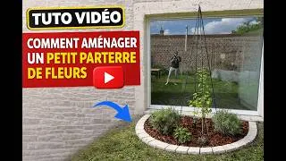 Miniature : Créer un PARTERRE DE FLEURS contre un mur + Obélisque DIY 🌿 (Facile & Durable)