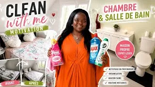 Miniature : 🧼CLEAN WITH ME | Grand ménage de la chambre & de la salle de bain ✨Motivation ménage | Avant / Après