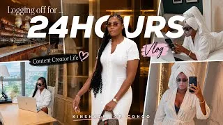 Miniature : 24H dans ma vie de créatrice de contenu à Kinshasa 🇨🇩 | Vlog Hôtel du Fleuve