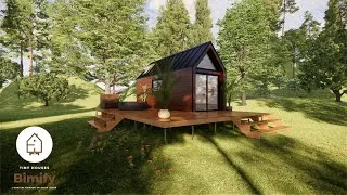 Miniature : TinyChalet 660 : Tiny house avec une chambre en mezzanine / 2 à 4 personnes