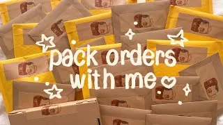 Miniature : Packing orders for my small business | ASMR no talking music piano