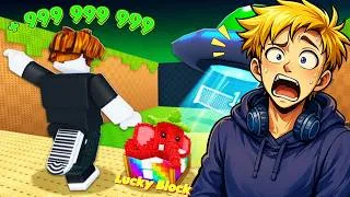 Miniature : Alors que j'ai testé Kick a Lucky Block....( j'ai dépensé des robux)