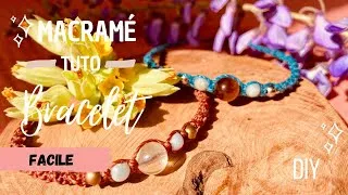 Miniature : TUTO MICRO MACRAMÉ ✨Bracelet facile spirale et perles • KIT Macrame