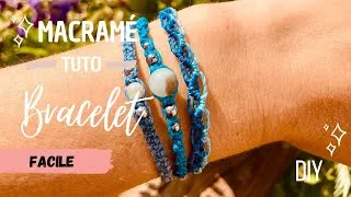 Miniature : TUTO MICRO MACRAMÉ ✨Bracelet 3en 1 • DIY Macrame