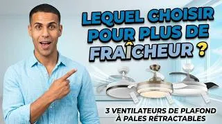 Miniature : Ventilateurs de plafond à pales rétractables pour plus de fraîcheur