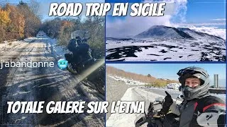 Miniature : Sicile à moto : bloqué dans la neige sur l'Etna !