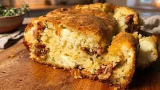 Miniature : Cake salé prêt en 5 minutes (1 saladier, 0 prise de tête)