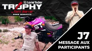 Miniature : Lone Rider Trophy J7: Message au participants 