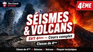 Miniature : SÉISMES & VOLCANS — Cours complet SVT 4ème  | Tout comprendre en 10 minutes