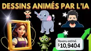 Miniature : Comment Je Crée des Dessins Animés Avec l'IA – Tuto Complet (10k $/Mois)