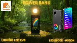 Miniature : Lampe LED RVB Kentfaith — Puissante, polyvalente, rechargeable et power bank !! @kentfaith.official
