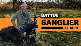Miniature : BATTUE 🟠 un SANGLIER et un CERF en 2 jours dans les Cévennes ! 🐗🦌