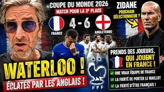 Miniature : 🇫🇷 FRANCE 4-6 ANGLETERRE : WATERLOO ! Zidane doit tout reconstruire ?