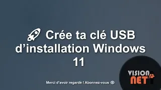 Miniature : 🚀 Crée ta clé USB d’installation Windows 11