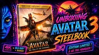 Miniature : Unboxing #57   SteelBook Avatar 3 : de Feu et de Cendres 💿🔥🍿🎞️4K UHD/BLU-RAY  #jamescameron