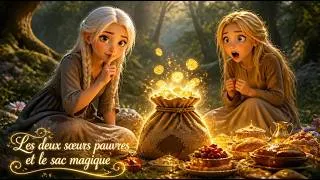 Miniature : Les deux sœurs pauvres et le sac magique | Conte de fées animé français | English subtitles