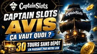 Miniature : Captain Slots Casino Avis 2026 🎰 Bonus sans dépôt, Jeux et Retraits