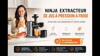 Miniature : J'ai Arrêté d'Acheter des Jus au Supermarché Cet Extracteur Ninja de jus  Fait Mieux en 2 Minutes