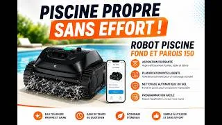 Miniature : Le Robot Piscine Sans Fil qui Nettoie Fond, Parois et Lignes d'Eau Automatiquement