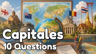 Miniature : Quiz Géographie : Capitales du monde - 10 Questions