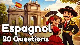 Miniature : Quiz : Phrases Espagnoles - 20 Questions