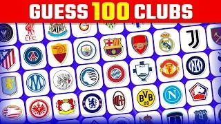Miniature : GUESS 100 FOOTBALL CLUBS LOGO 🤔 | FOOTBALL QUIZ 2026