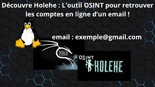 Miniature : TROUVE Tous les Comptes d'un Email en 1 Clic avec Cet Outil OSINT !