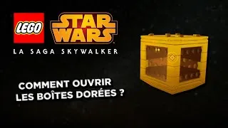 Miniature : Comment ouvrir les boites dorées dans Lego star wars la saga skywalkers ??