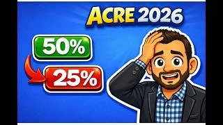 Miniature : Réforme ACRE, Décret du 6 février 2026 diminuant le taux d'exonération ACRE de 50% à 25%