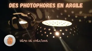 Miniature : Photophores en argile, tourner et modeler / démo de POTERIE